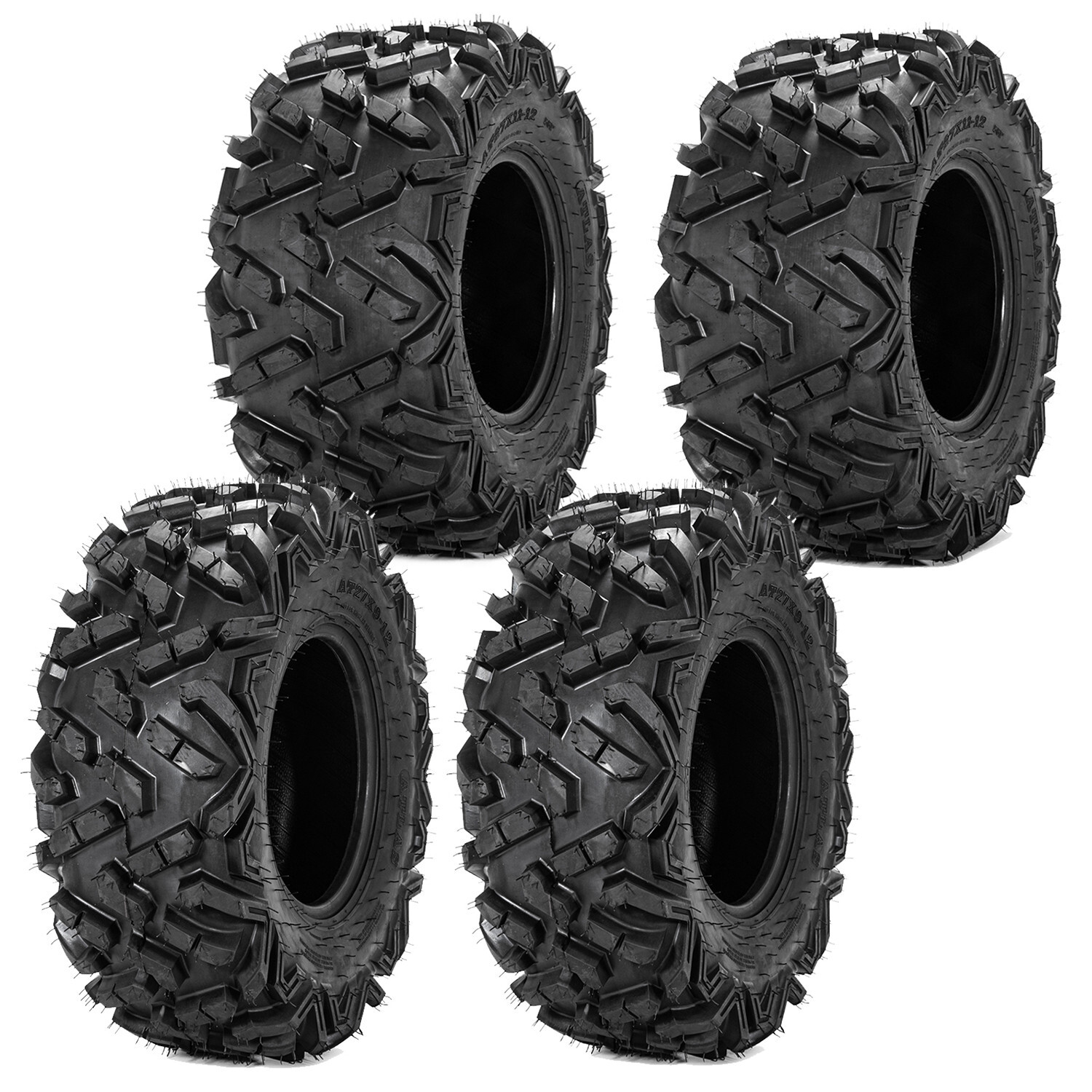 Set 4 ATV Tires 27x1112 27x912 UTV All Terrain 6PR Heavy Duty 27x9x12 27x11x12 eBay