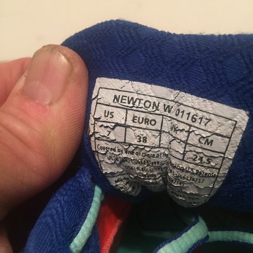 Newton Fate 3 Running Shoes Orange Blue Women’s Size 7 - Picture 7 of 7