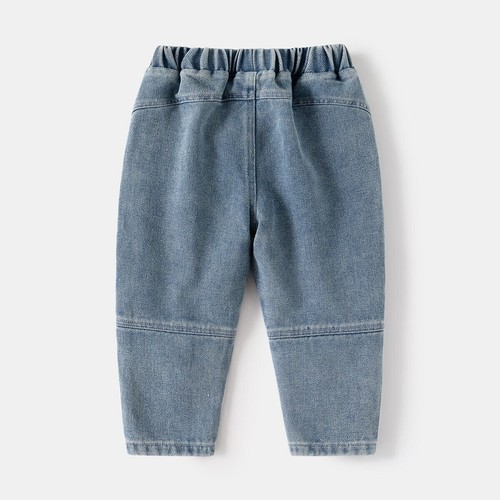 Toddler Boys' Wide Leg Solid Denim Jeans (Size 4T/5T) - Picture 2 of 6