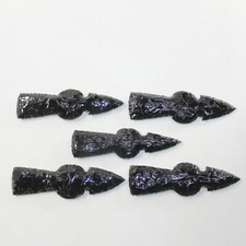 5 Obsidian Ornamental Tomahawk Heads 8125 Ax Axe Hatchet