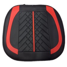 PU Leather Car Front Seat Protector Pad Protector Cushion Black/Red Chair Cover