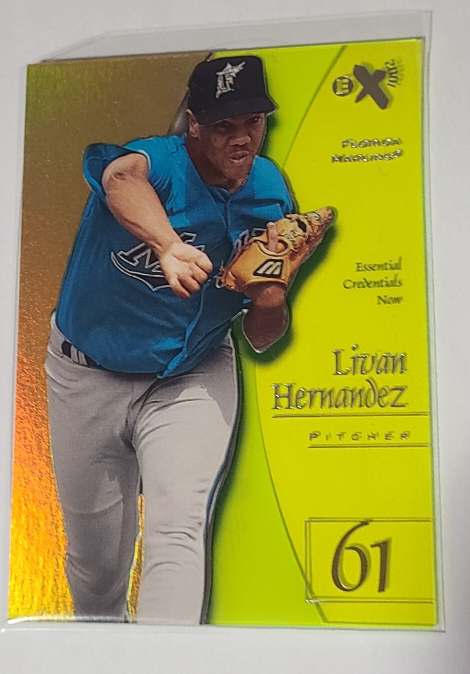 Livan Hernandez 1998 Skybox E-X2001 Essential Credentials Now #94