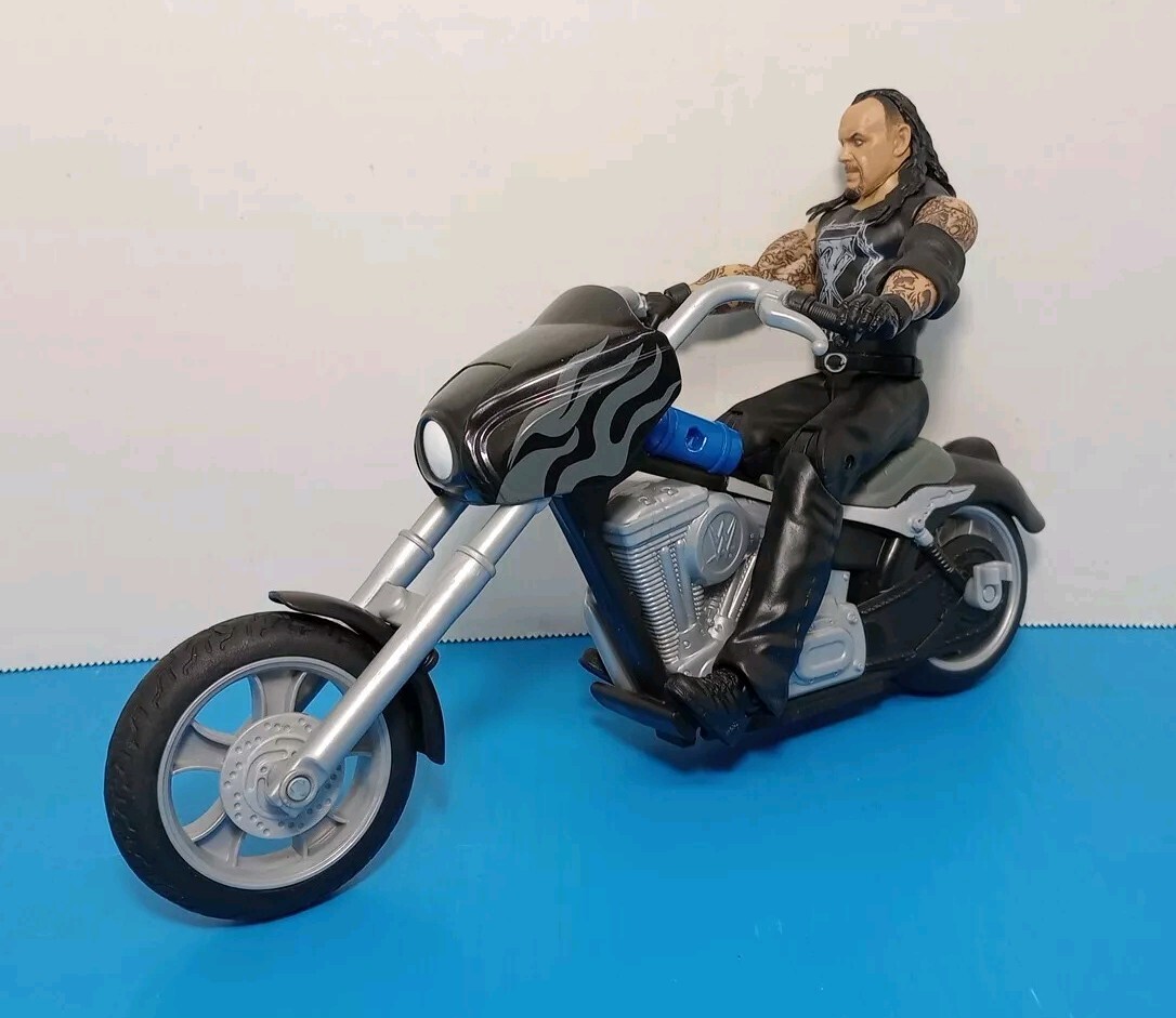 WWE The Undertaker Wrekkin Slamcycle Wrestling Bike Set & Figure