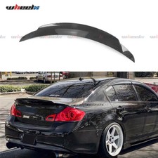 For 09-13 Infiniti G25 G37 G35 Sedan High Kick Carbon Fiber Trunk Spoiler Wing