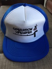 Operation Lifesaver Trucker Hat Snapback Made In Usa Vintage Cap Very Nice!