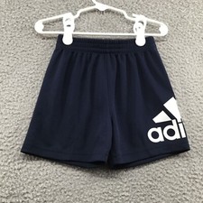 Adidas Kid's Mesh Logo Shorts Navy 24M
