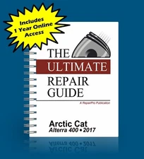 Arctic Cat Alterra 400 Service Repair Maintenance Shop Paper Book Manual 2017