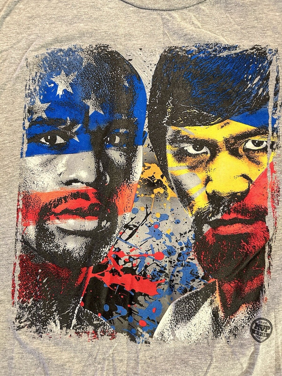 Mayweather vs Pacquiao Boxing Tshirt 2XL Floyd Mayweather Jr. vs Manny Pacquiao