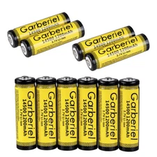 10PCS Rechargeable 14500/AA Battery 3.7V 1200mAH Batteries for LED Torch 