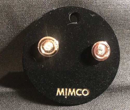Mimco Cumulus Stud Earrings Rose Gold Studs BNWT Surgical Posts RRP $49.95 New - Picture 6 of 9