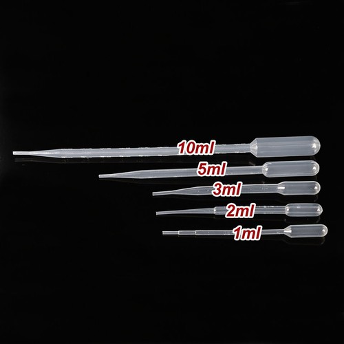 Plastic Pipettes Eye Dropper Disposable Graduated Transfer Liquid Drop Paint AU - Picture 2 of 26