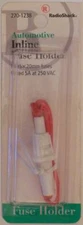 RadioShack Automotive Inline Fuse Holder for 5x20mm Glass Fuses 5A 5-Amp