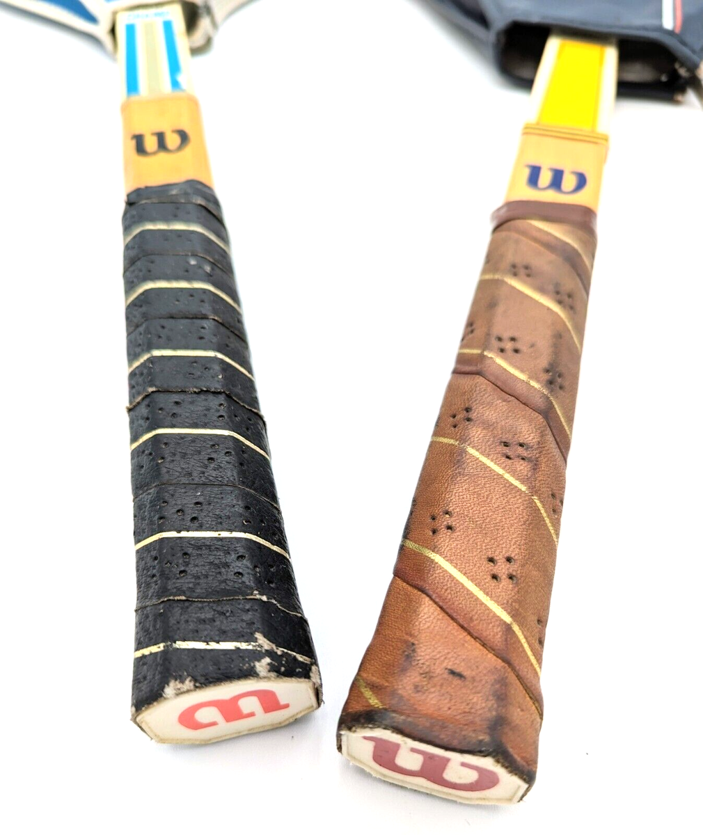 Raquette De Tennis Wilson Années 70 Dédicacée Chris Evert Avec Balle En étain - Collection Vintage