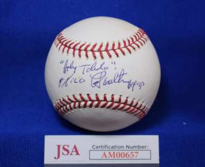 Milo Hamilton JSA Coa Autograph Major League OML Signed Baseball 