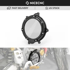 NICECNC Clear Clutch Cover For Suzuki DR-Z400 DRZ400E DRZ400S DRZ400SM 2000-2024