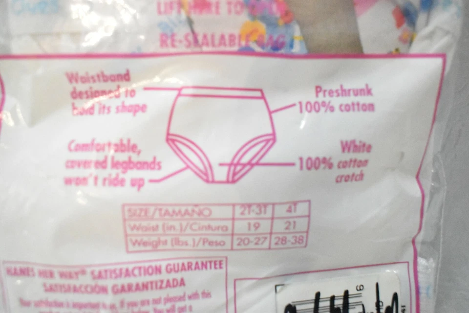 Blue's Clues Underwear Panties  Hanes Size 2 Girl's  Vintage 1999 - Image 4 of 4