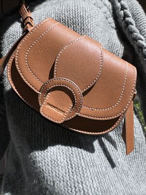 Rachel Zoe Edessi Crossbody Saddle Bag Convertible Purse Vegan