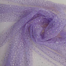 DIY Crystal Lace Mesh Rhinestone Fabric Shiny Sheer Wedding Dress Sewing Fabric