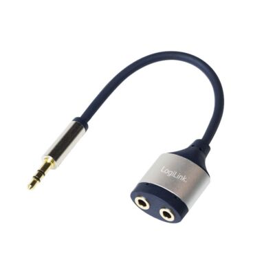 Audio Splitter Verteiler Y-Verteiler Adapter für zwei Kopfhörer 3,5mm klinke