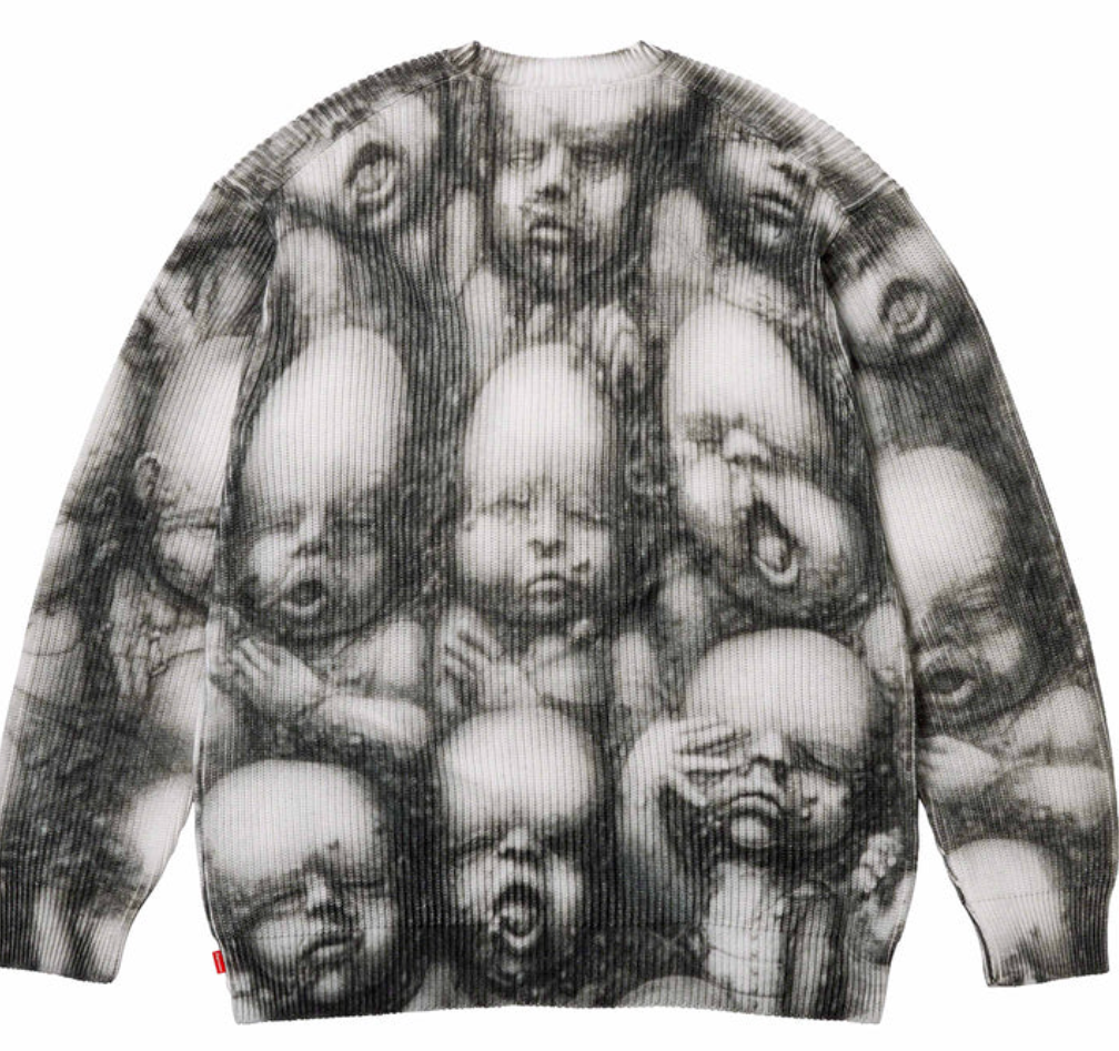 Supreme H.R. Giger Sweater Mサイズ Supreme H.R. Giger Sweater Multicolor Baby FW23 Size S-XXL