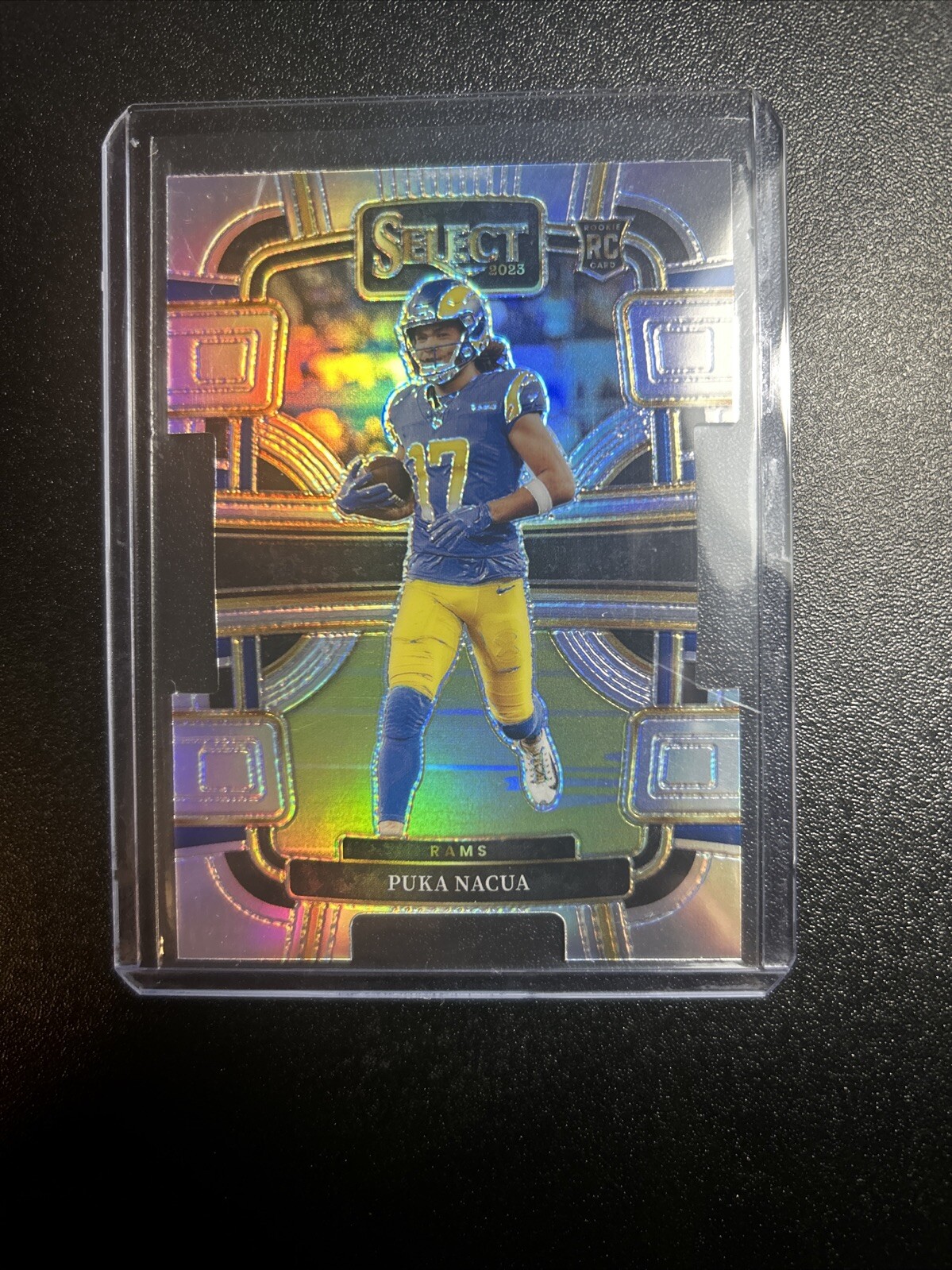 2023 Select Football PUKA NACUA #56 Concourse Die-Cut Silver Prizm RC - Rams
