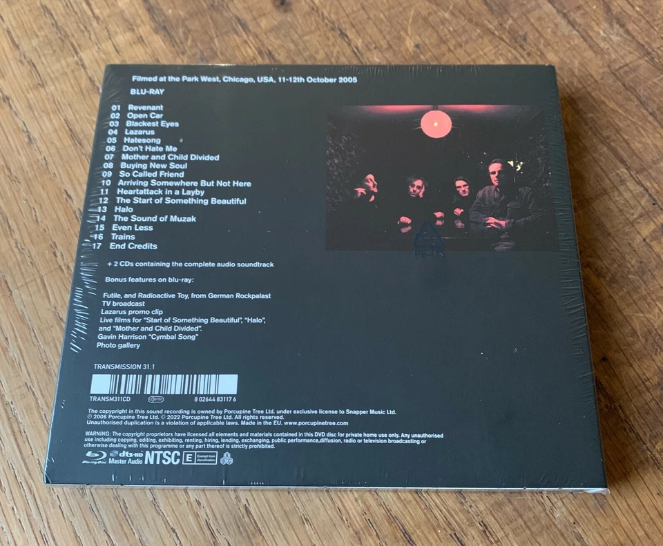 Porcupine Tree "Arriving Somewhere" 2CD + Blu-ray 2022 Sealed [Steven Wilson] - Image 2 of 2