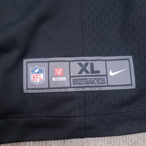 Mike Wallace Pittsburgh Steelers Jersey Mens Sz XL Black Yellow #17 Nike PT5 - Picture 6 of 10