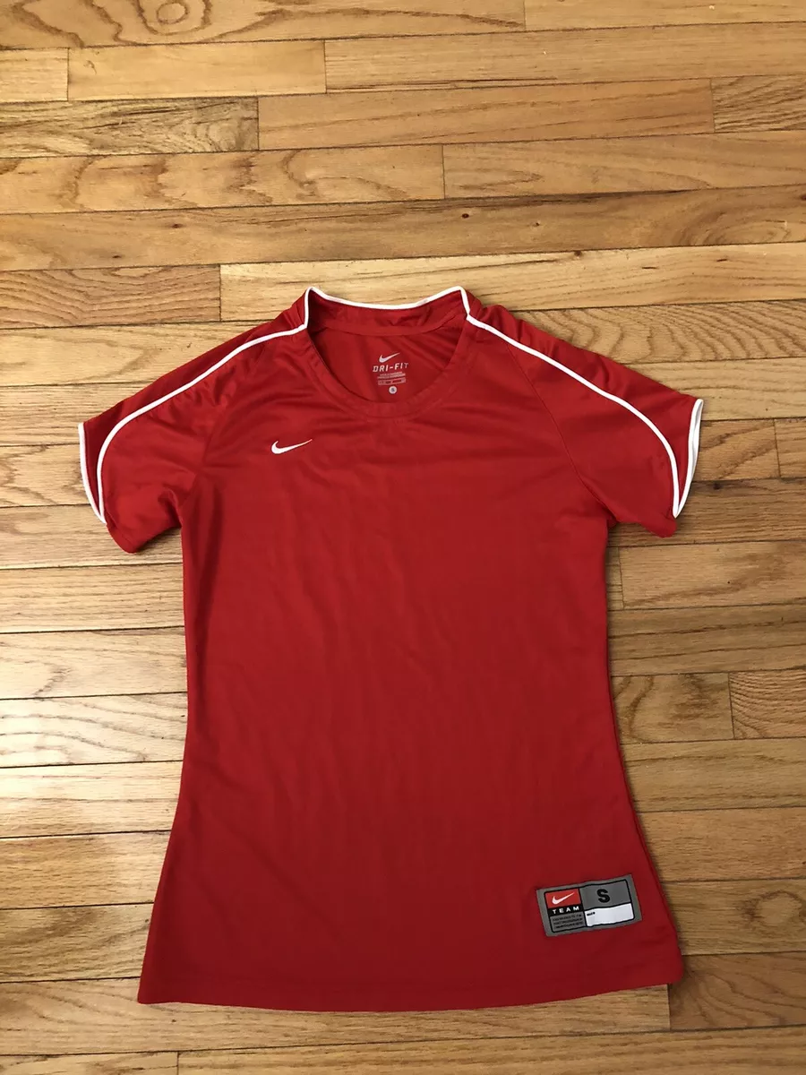 Red dri fit shirt womens sale