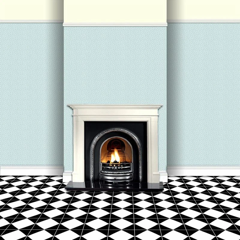 Miniatura per Casa Delle Bambole Verde Pallido Stilizzato Foglie Carta da Parati - Immagine 4 di 4