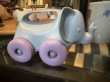 Green Toys Słoń Przesuwane zwierzę Dziecko Maluch Fioletowy Szary Zwierzę do