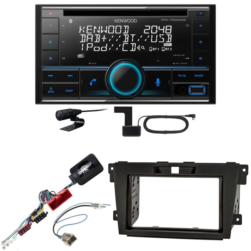 Kenwood DPX-7300DAB Bluetooth Digitalradio USB CD Einbauset für Mazda CX-7 - Bild 1 von 1