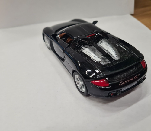 Porsche Carrera Gt Negro Kinsmart Coche Juguete Modelo 1/36 Escala Open Puertas - Imagen 2 de 2