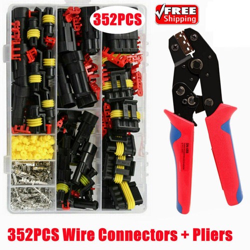 708/352/240PCS Waterproof Electrical Wire Connector Plug 1/2/3/4 Pin Terminals - Picture 16 of 19