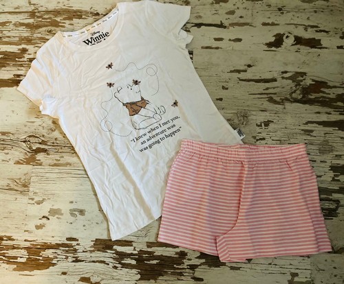 DISNEY LADIES PYJAMA SHORT SET WOMENS 