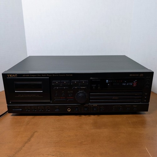 Vintage Teac AD600 CD 3 Drawer CD Player and Cassette Deck Tested (No