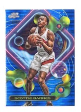 Scottie Barnes 2023-24 Topps Cosmic Chrome Blue Moon Refractor #'d 19/99