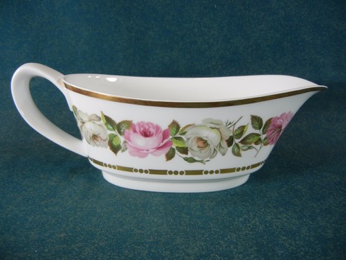 Anello interno punteggiato Royal Worcester Royal Garden Gravy Barca su sottopiastra separata - Foto 3 di 4