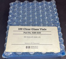 Hewlett Packard Clear Glass Vial 2 ml 11 x 32 mm ID 100 Vials