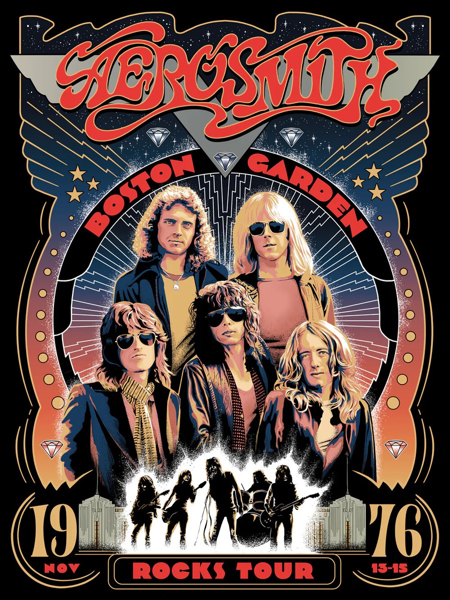 Aerosmith Rocks Tour Poster 1976 | eBay