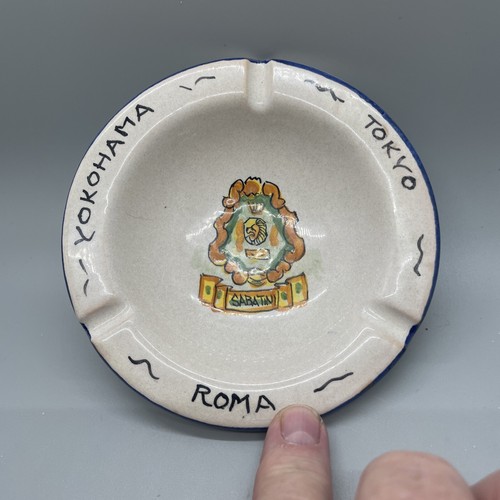 Sabatini Vintage Ashtray - Yokahoma- Roma- Tokyo 4-3/4" Signed on bottom - Picture 2 of 3