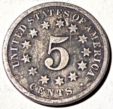 U.S. Coin - 1874 5¢ Shield Nickel