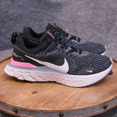 Nike React Infinity Run Flyknit 3 Mens Size 8.5 US Black Running Shoe DZ3014-001