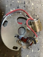 bsa bantam b175 ignition contact  points and capacitor and back plate