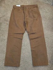 Adventuridge Men's Flannel Lined Jeans Size 36 X 32 New NWT 