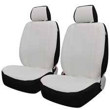 Champlus Car Seat Covers, Canvas Seat Protectors for Front Seats, Universal F...