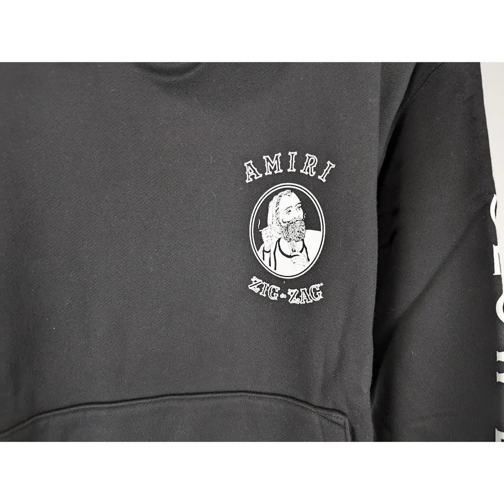 Amiri Amiri x Zig Zag Hoodie in Black BNWT S image 4