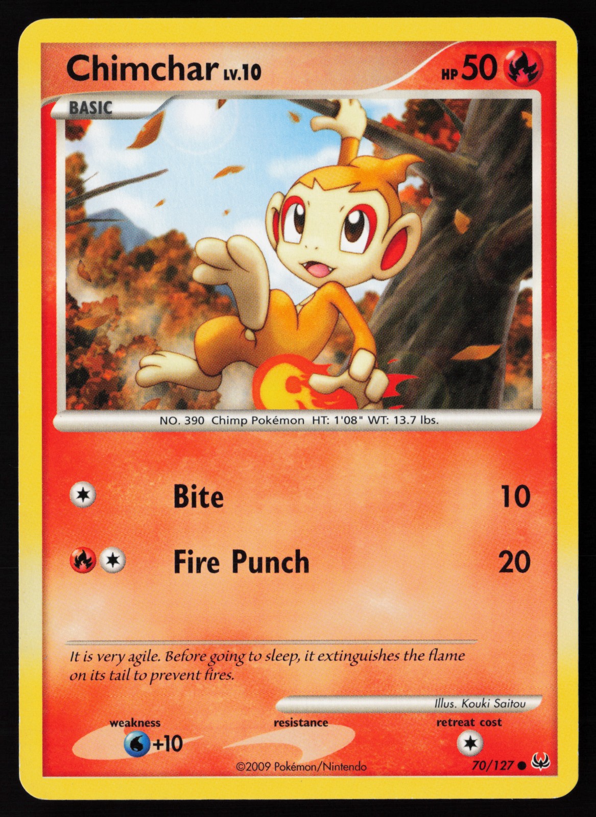 Chimchar #70 Platinum Pokemon Card
