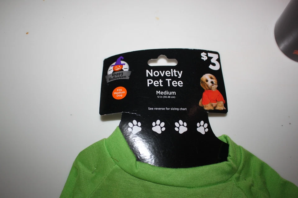 Novedad Camiseta Mascota Perro Camisa Mediana Halloween Brujas Estar Loco Verde Lindo Disfraz M Foto 2 de 3