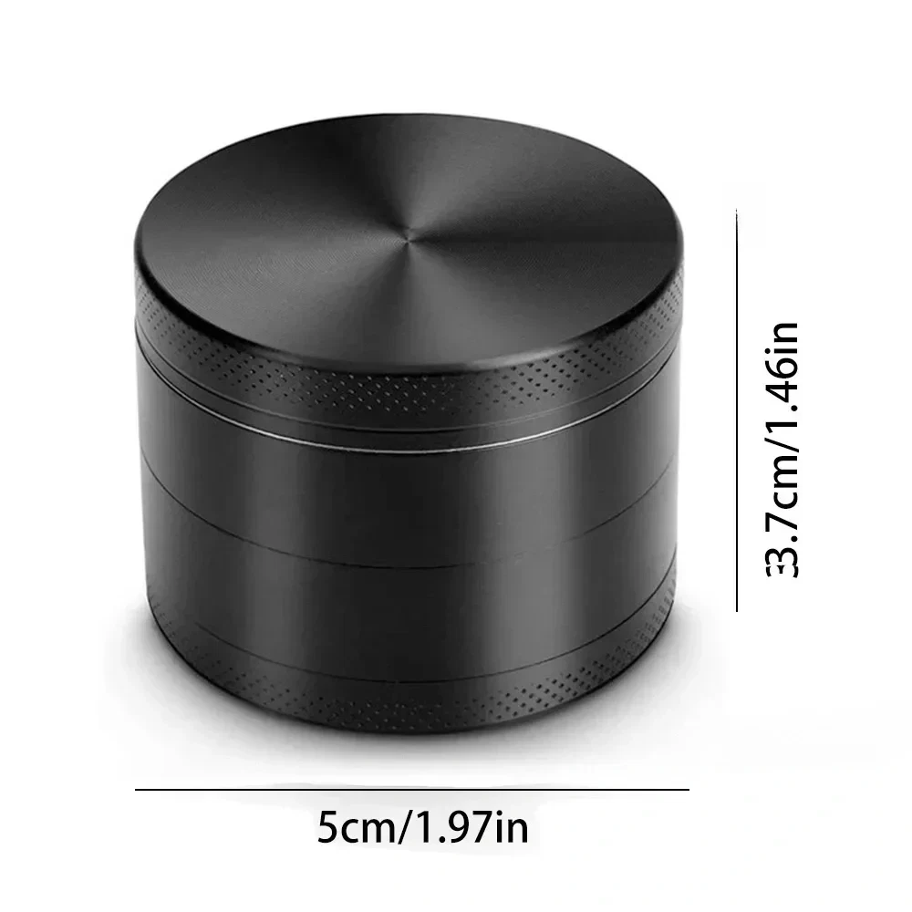 2inch Personalization Herb Grinder Metal 4-Layers Manual Spice Mill Salt Mortar