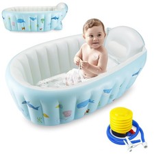 Baby Inflatable Bathtub, Portable Travel Baby Infant Bath Tub Toddler Bathtub...